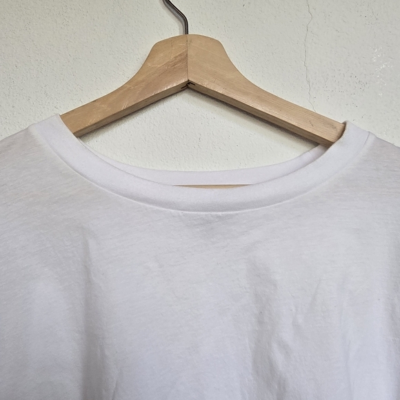 Who What Wear Green White Cotton Puff Elbow Sleeve T-Shirt Plus 3X - Picture 5 of 9